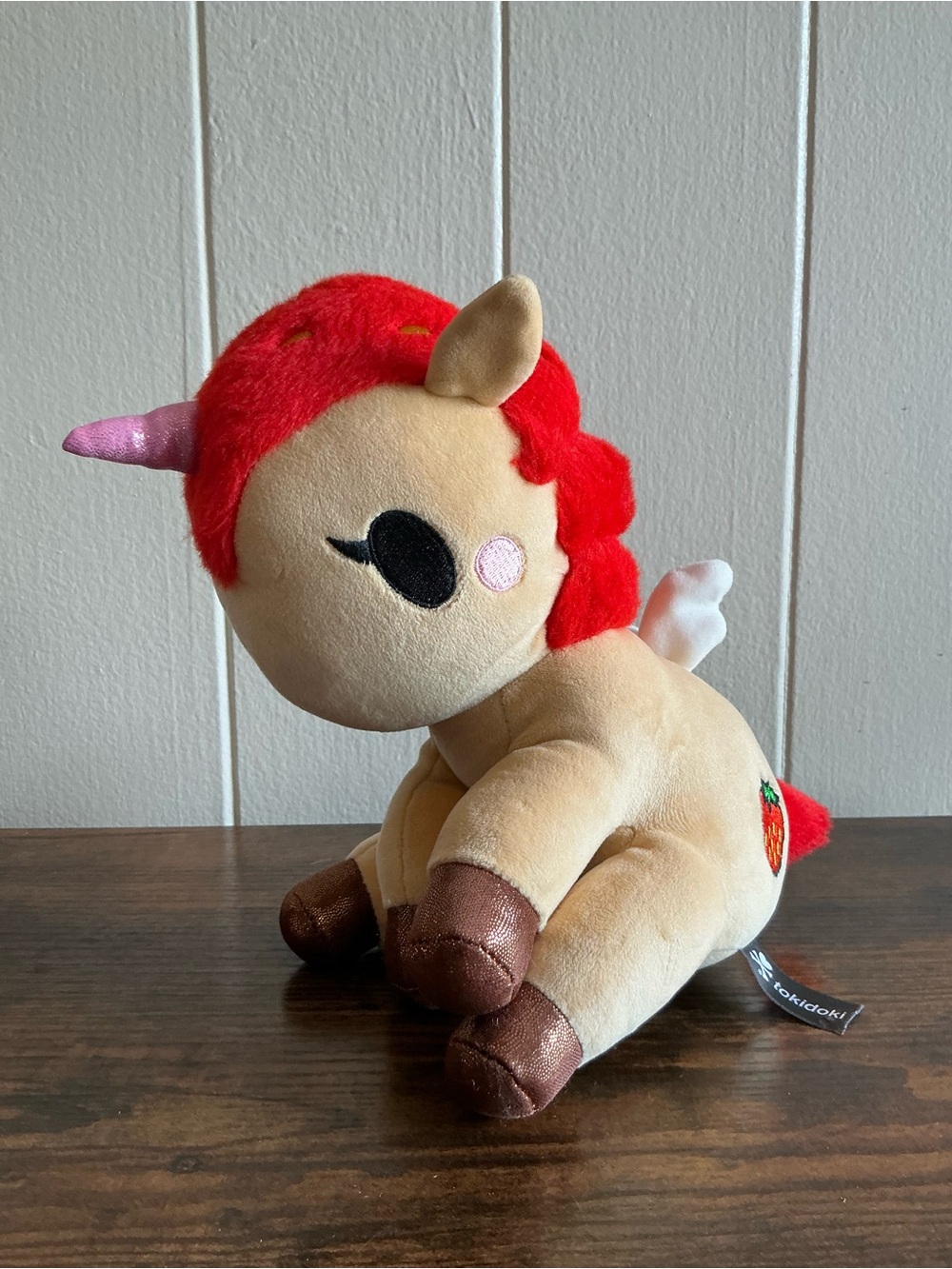 A Rare Aurora tokidoki Delicious Unicorno Strawberry Stuffed Animal plush toy